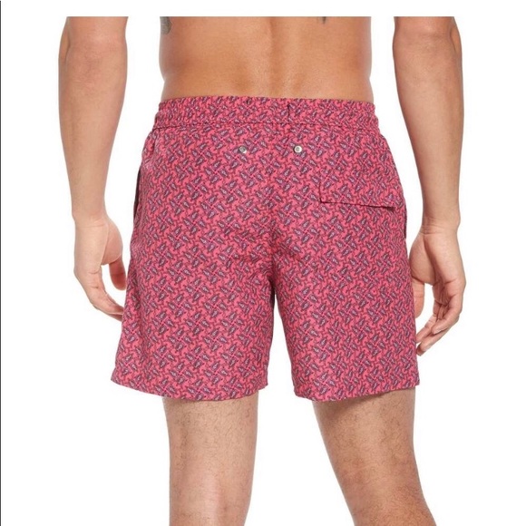 Jared Lang Pink Turtle Print Board Swim Shorts XL - Picture 2 of 8